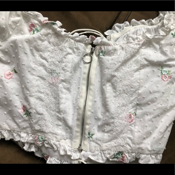 For love and lemons FL&L Rainey Crop Top L EUC ❤️🍋🍒 - Picture 8 of 9